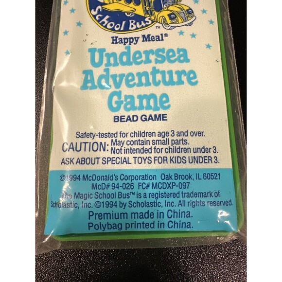 Vintage 1994 Magic School Bus McDonald’s Undersea Adventure Game - Picture 3 of 10
